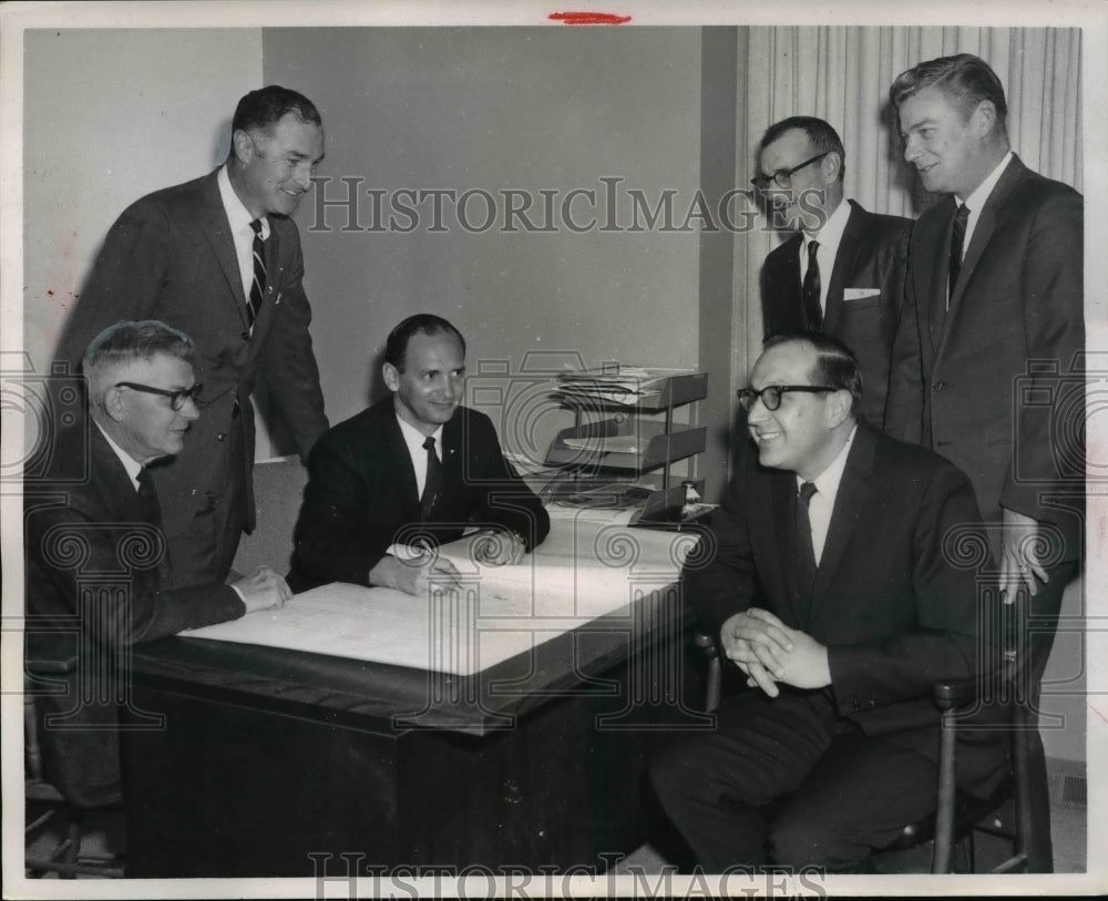 1968 Press Photo John Toth, Leonard Nyman, Albert Fishman, Robert Flacic