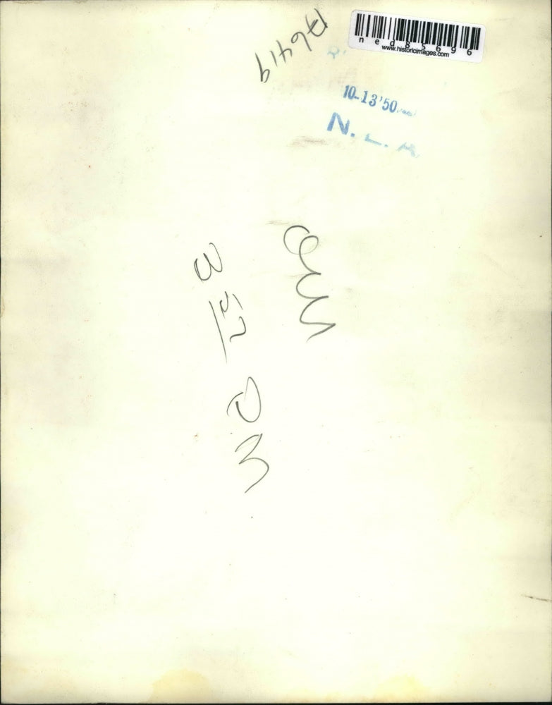 1950 Press Photo Joseph Colwell with the pull motor mask after the fire