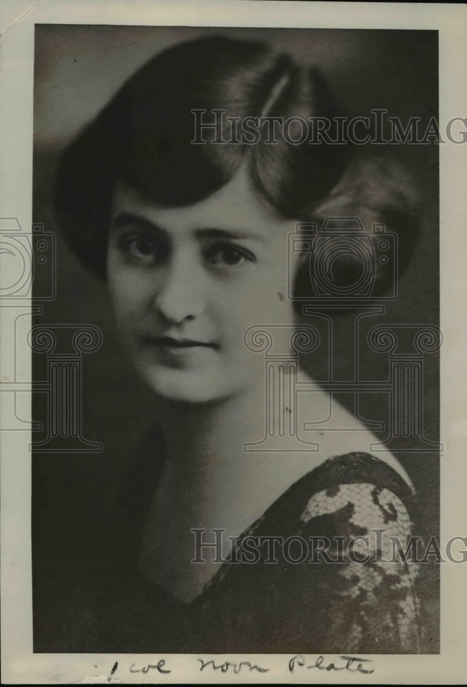 1923 Press Photo Gertrude Nunn Most Beautiful Coed Hambline University St. Paul