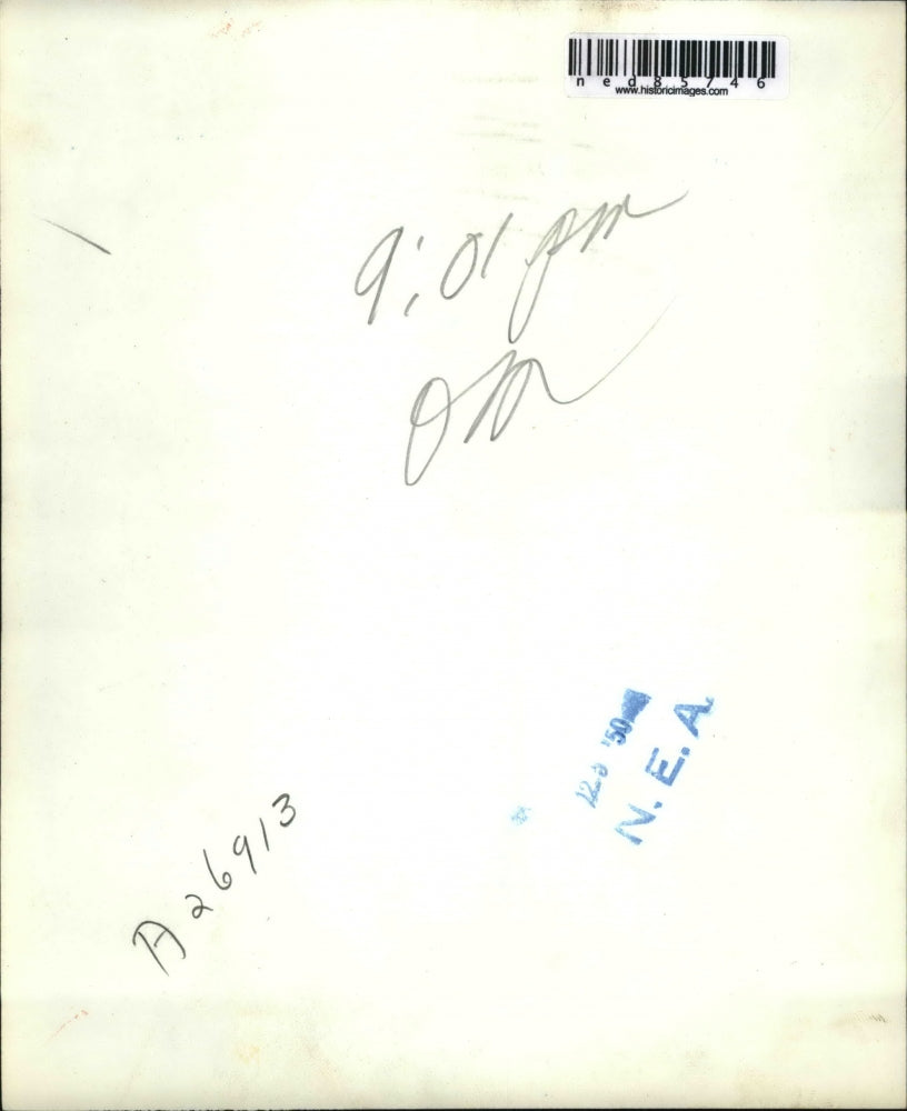 1950 Press Photo Trucks Dump Snow After Massive Snow Fall