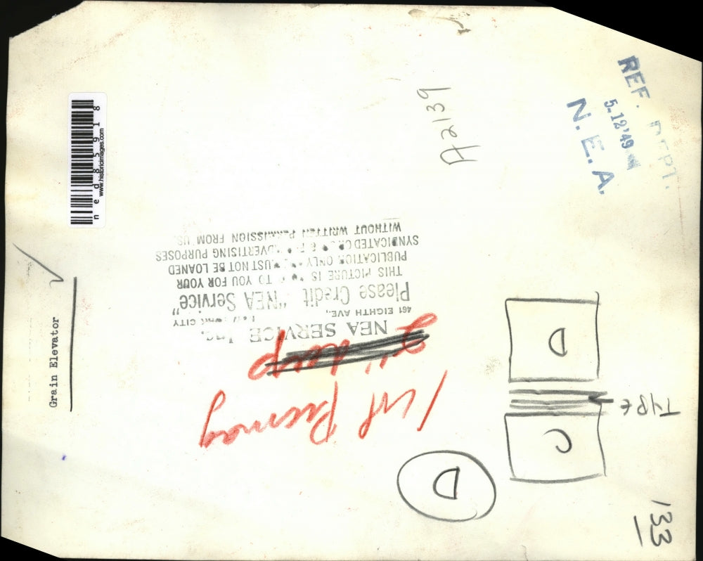 1959 Press Photo Grain elevators to store harvest