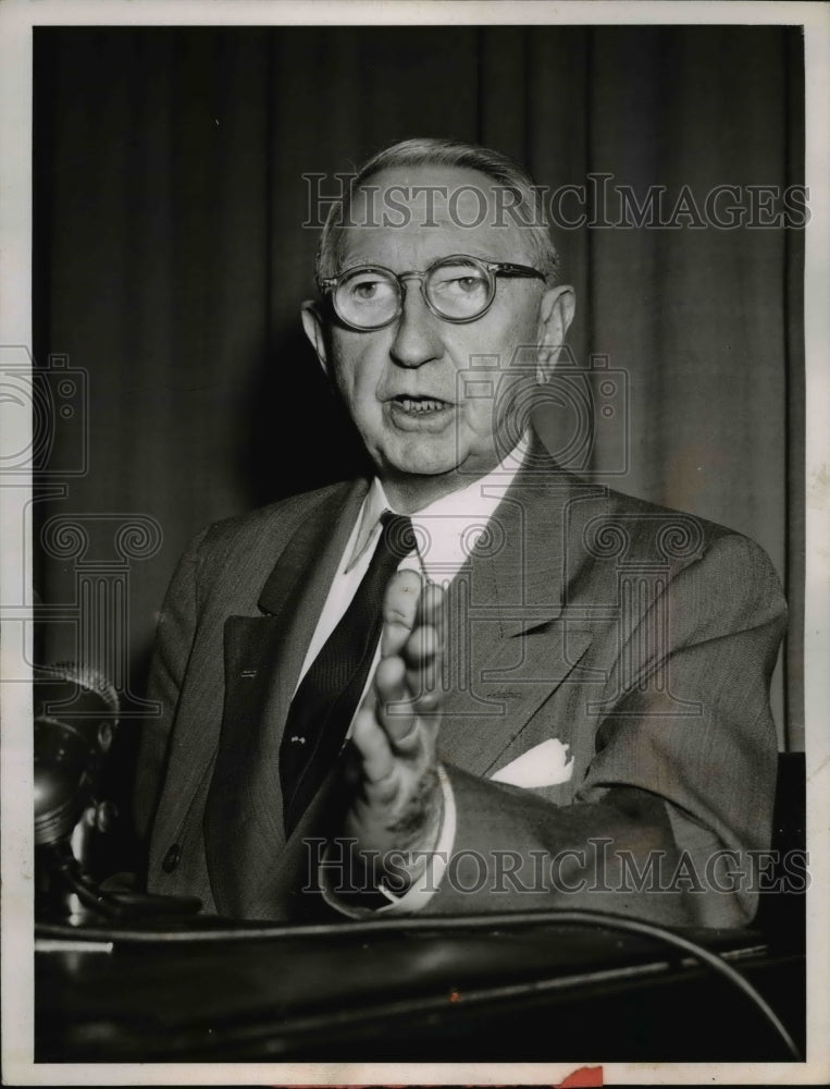 1956 Press Photo Senator Walter f. George on Face the Nation