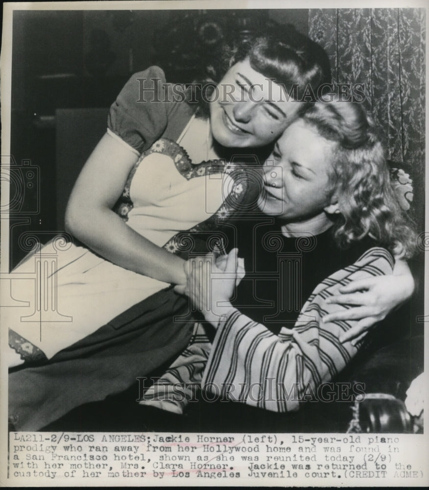 1948 Press Photo of Jaqueline Horner (left) and Clara Horner