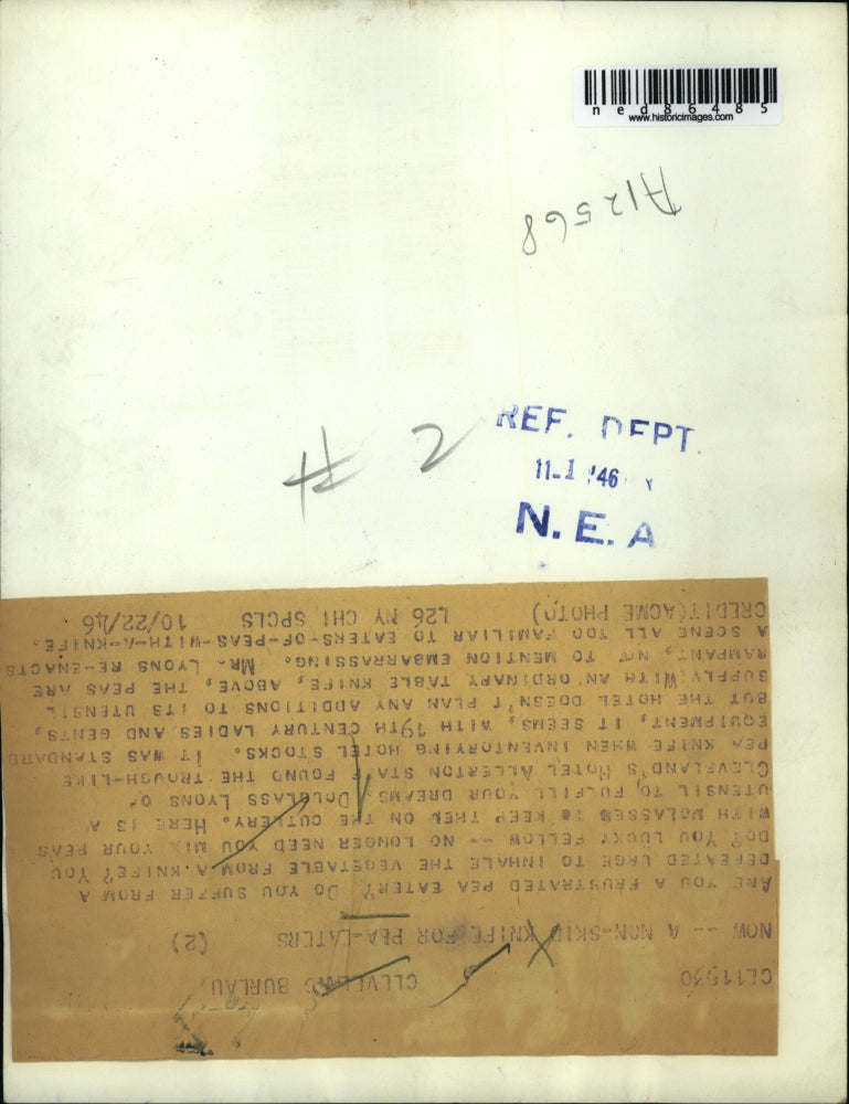 1946 Press Photo Douglass Lyons, Cleveland's Hotel Allerton Staff