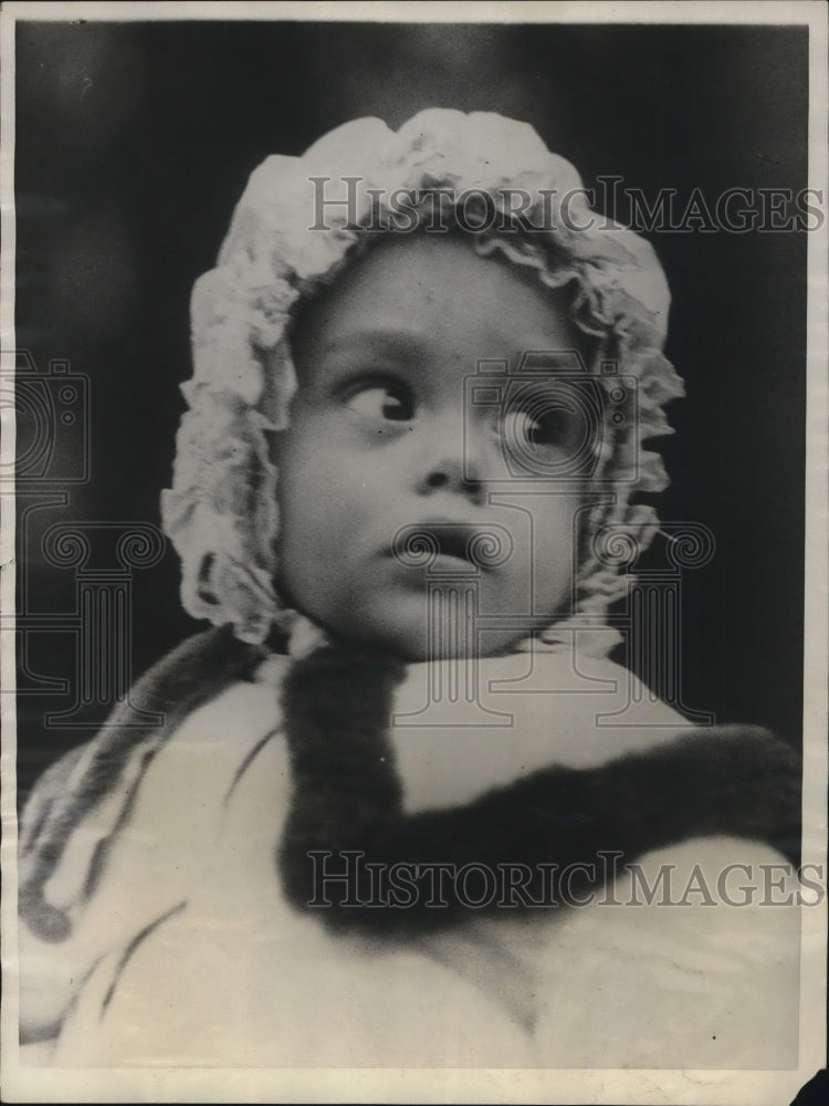 1924 Press Photo Grandson of Ex-President Taft,Llyod Bowers Taft on his birthday