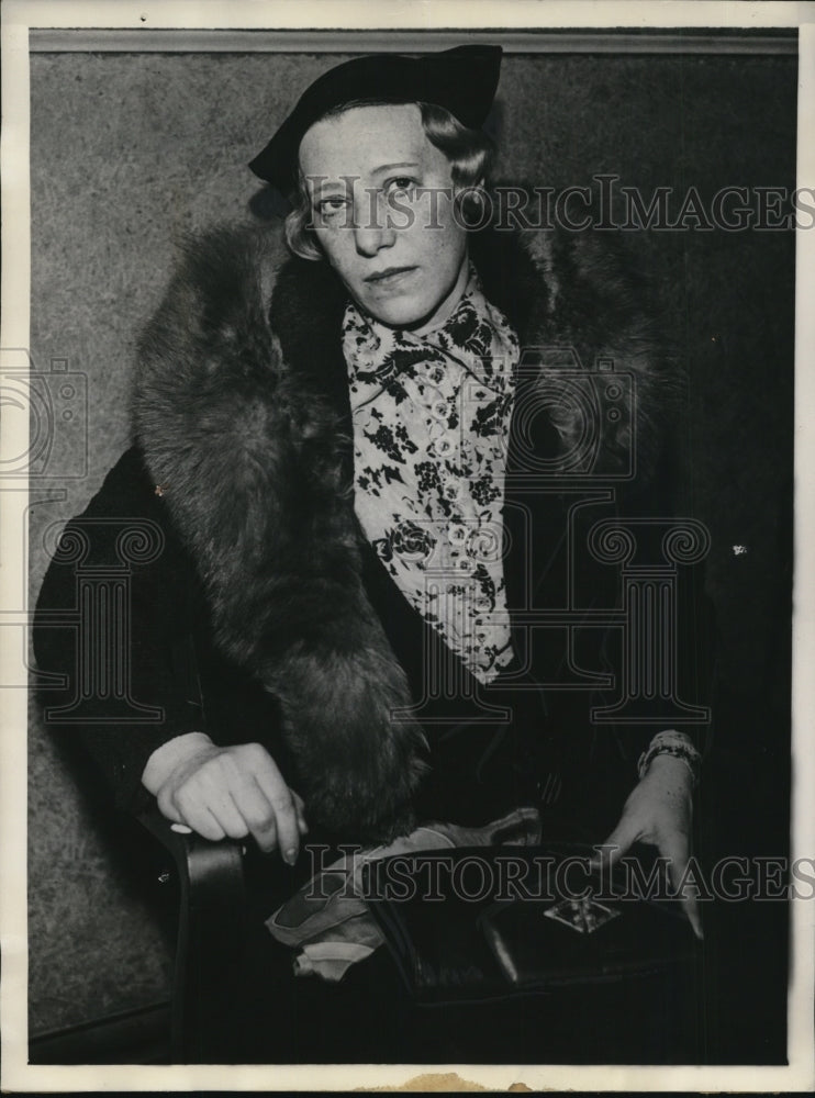 1936 Press Photo Jessie Touhy Wife of Tommy Touhy