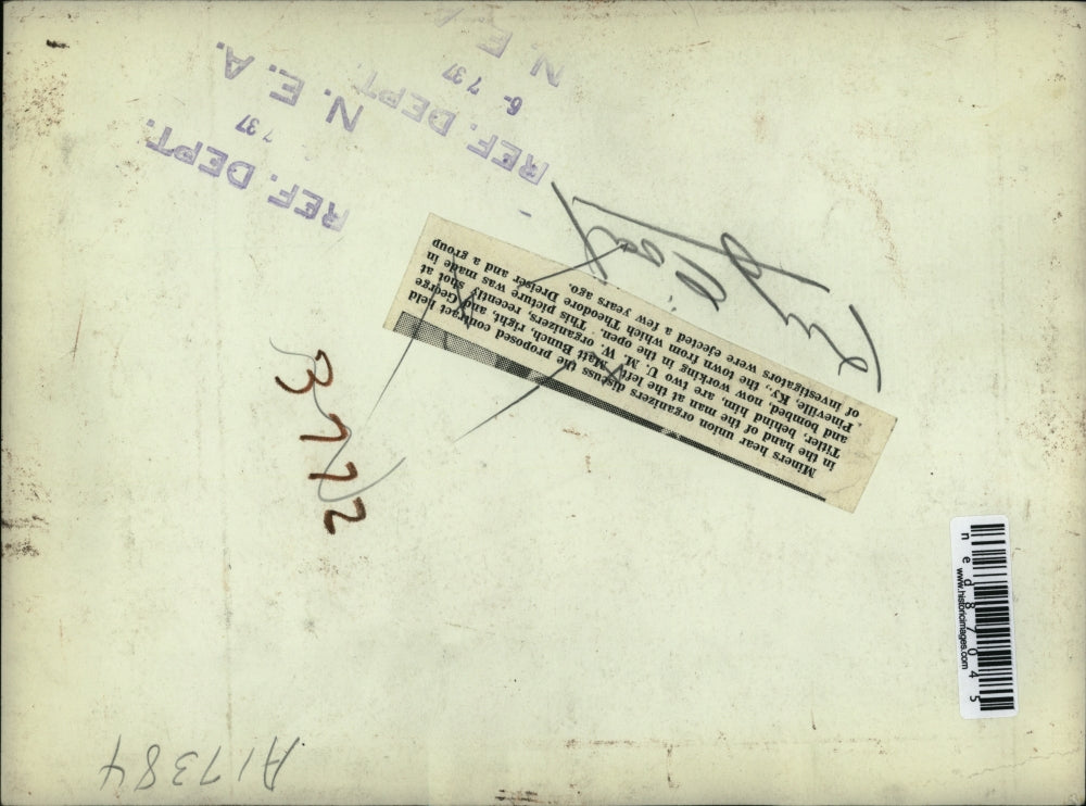 1937 Press Photo Matt Bunch and George Titler, UMW Organizers