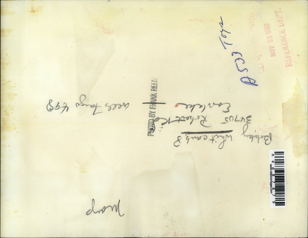 1959 Press Photo Bobby Whitcaub