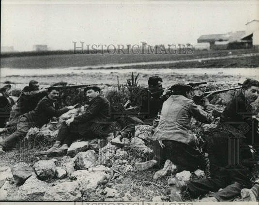 1935 Press Photo The Borrot Siege