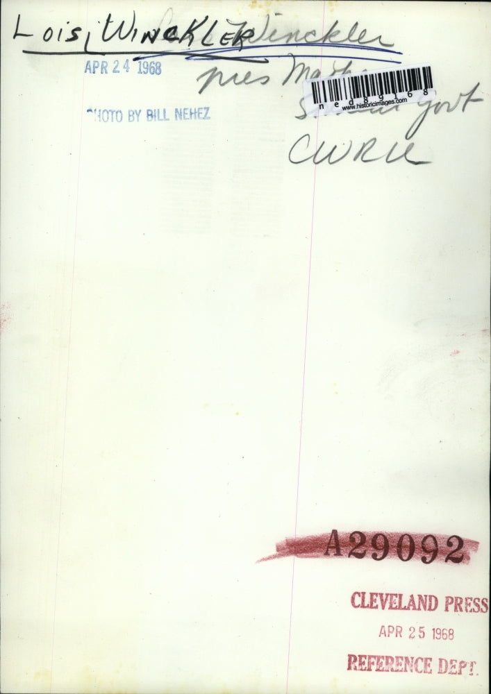 1958 Press Photo Lois Winckler