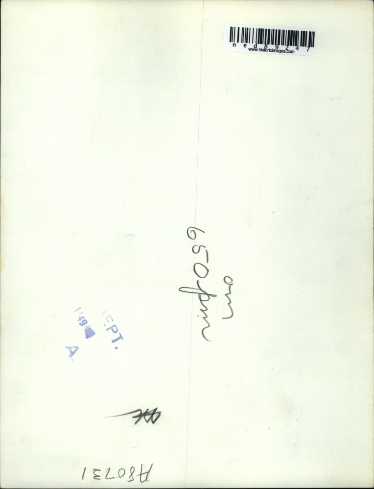 1949 Press Photo Tech SGT. Morris J. Faounlacker who dove on fully clothed to