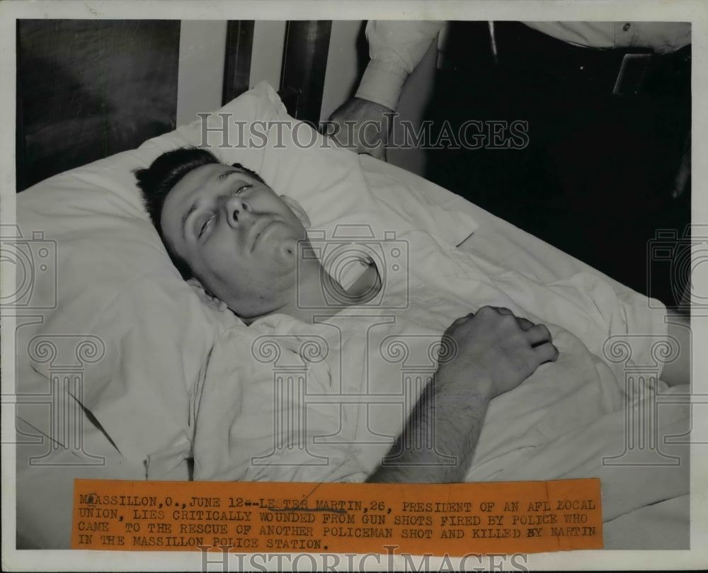 1946 Press Photo Lester Martin, President of an AFL Local Union