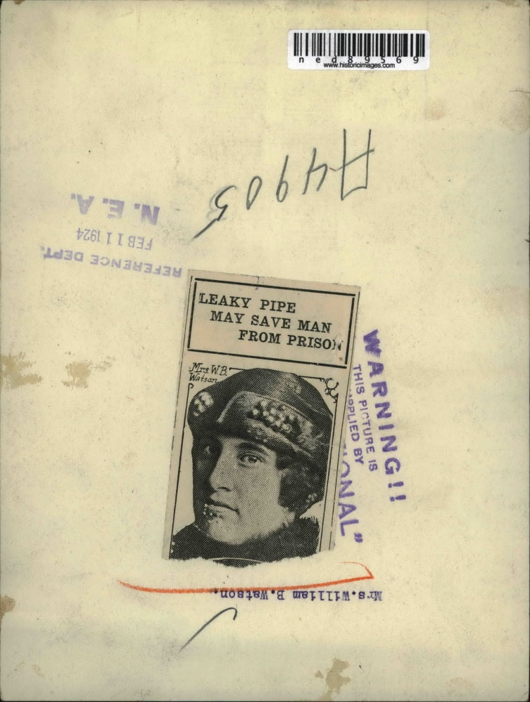 1924 Press Photo of Mrs. William B. Watson