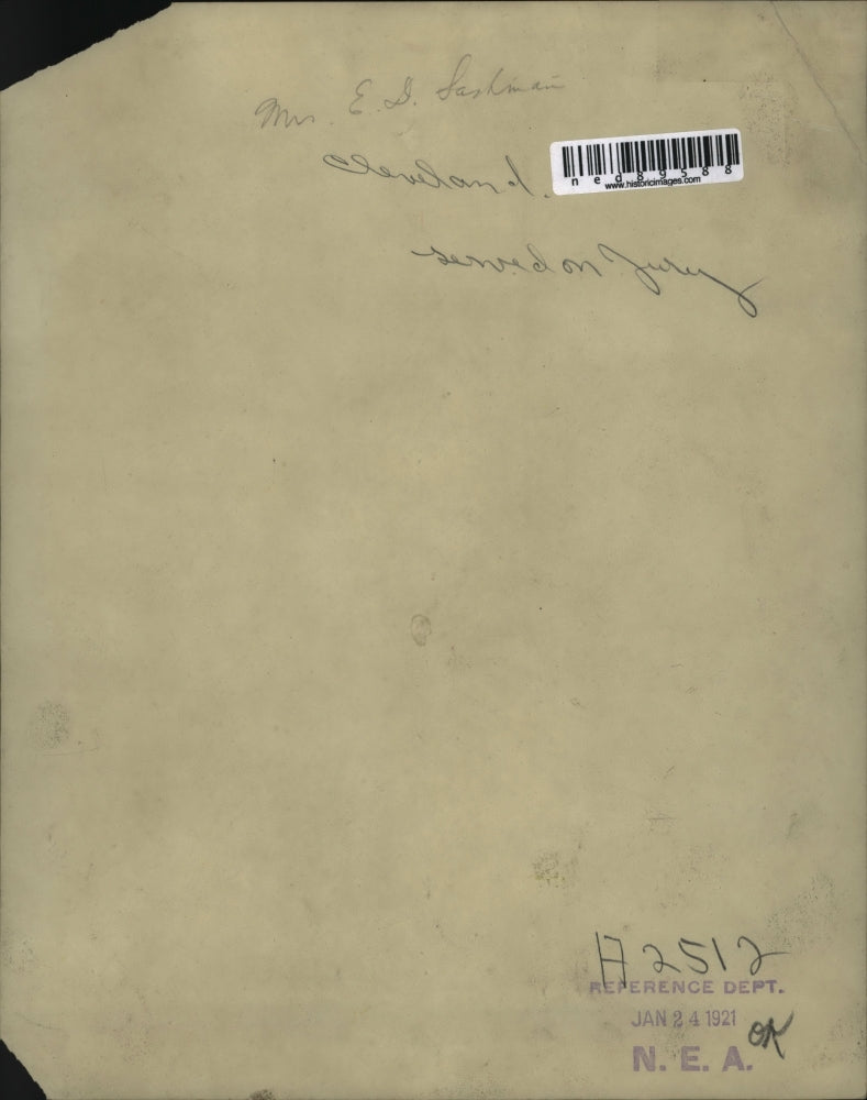 1921 Press Photo A photo of Mrs. E.D Sashnian in Cleveland served on July