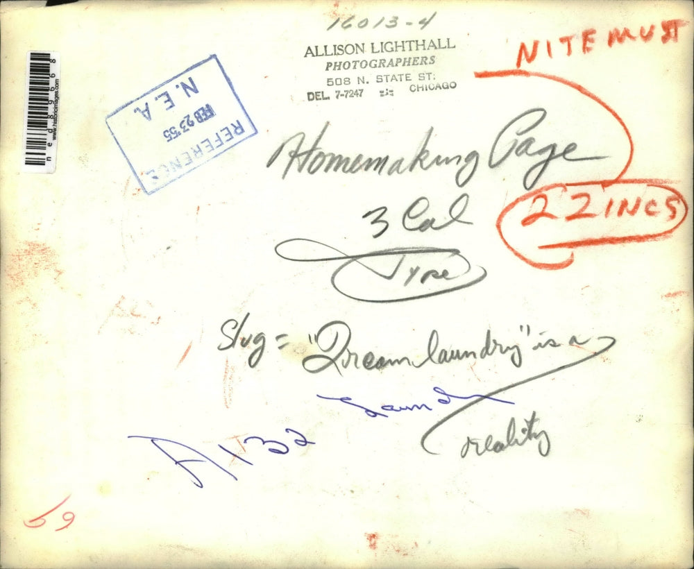 1955 Press Photo Dream laundry turned into a reality