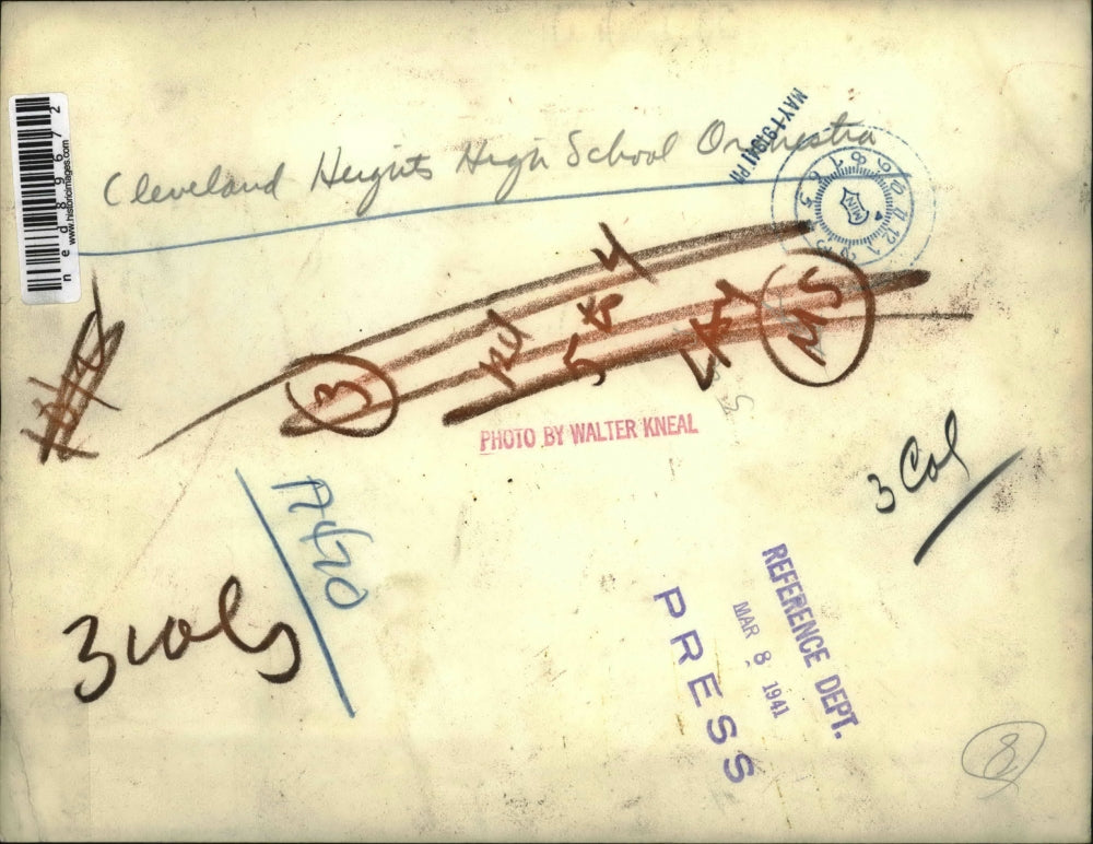 1941 Press Photo Cleveland Heights High School Orchestra