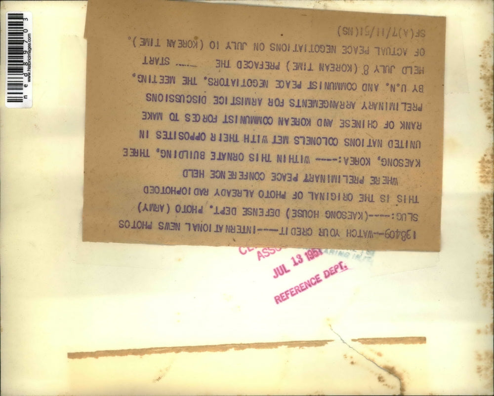 1951 Press Photo Communist and U.N. Peace Negotiators Meet to Make Arrangements