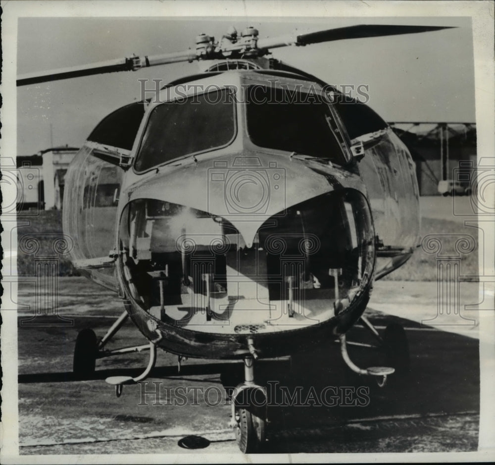 1952 Press Photo Britain&#39;s Bristol Sycamore 10 &quot;Ambulance-Helicopter&quot;
