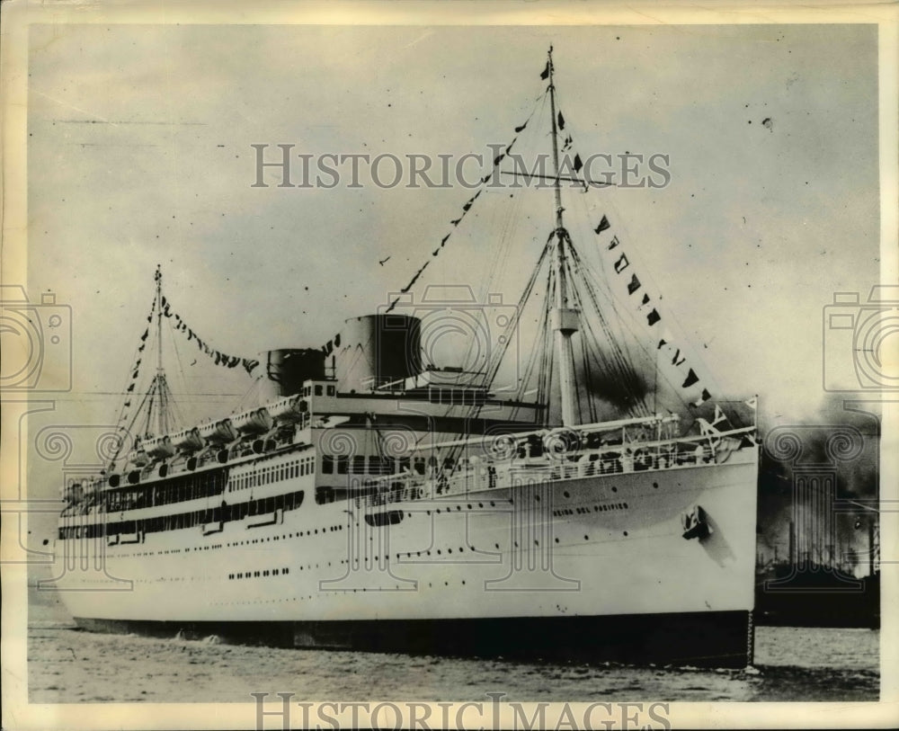 1937 Press Photo A view of the Water Liners Transportation