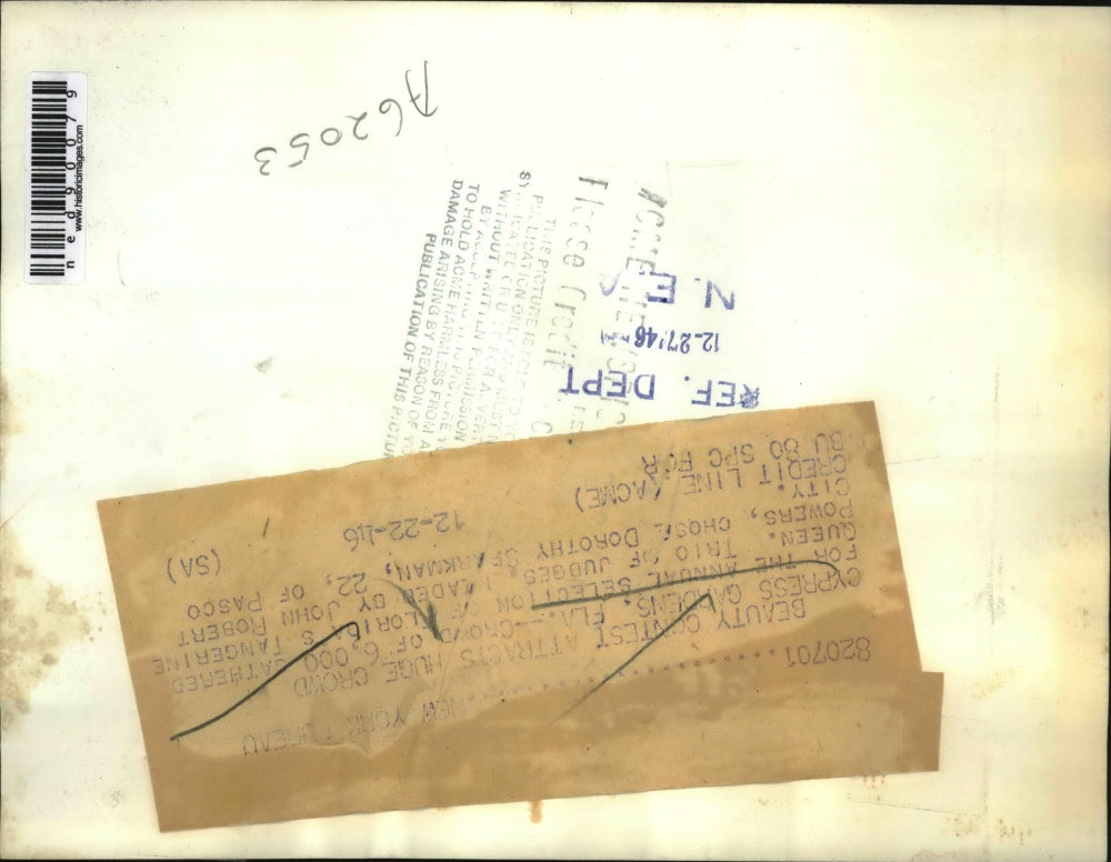 1946 Press Photo 6,000 people gathered for Annual Selection of Tangerine Queen