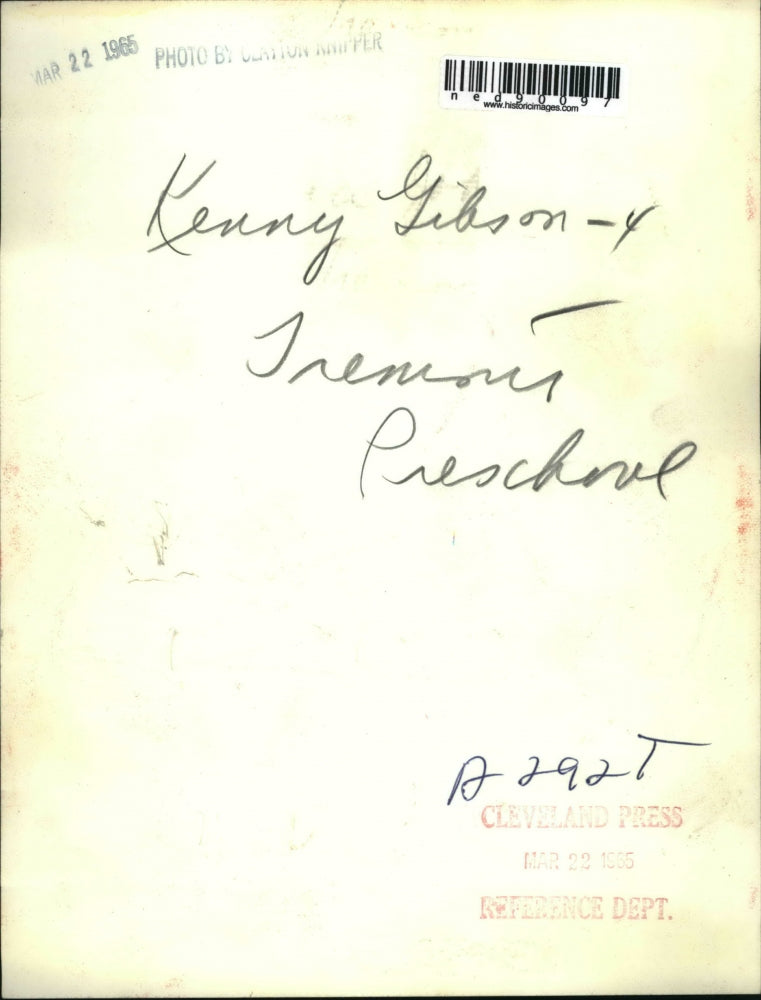 1965 Press Photo Kenny Gibson, Preschool at Tremont School