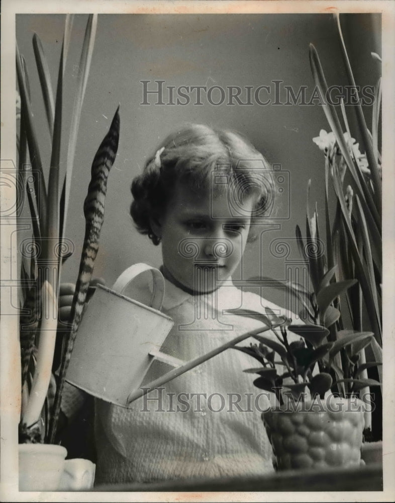 1954 Press Photo Jeanne Dash at Mark Twain School