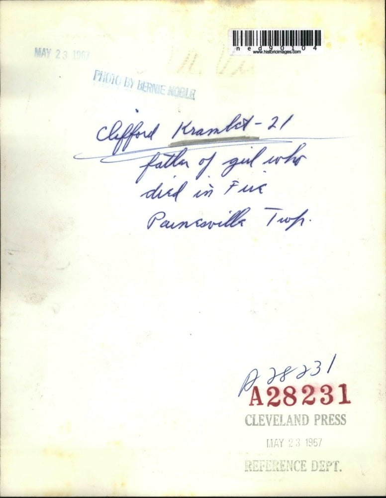 1967 Press Photo Clifford Kramlet, the Father of a Girl who Died at Five