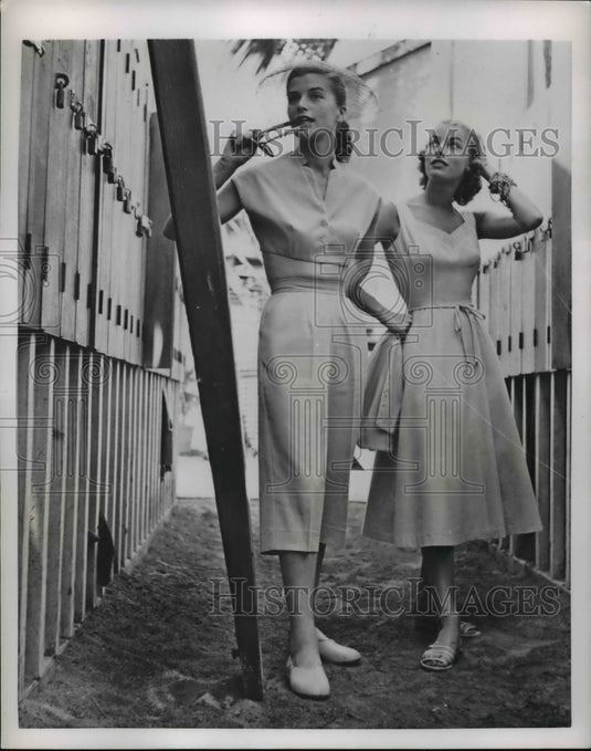 1952 Press Photo Resort Fashions