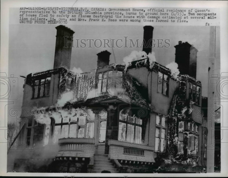 Load image into Gallery viewer, 1957 Press Photo of the Government House, official residence of the Queens

