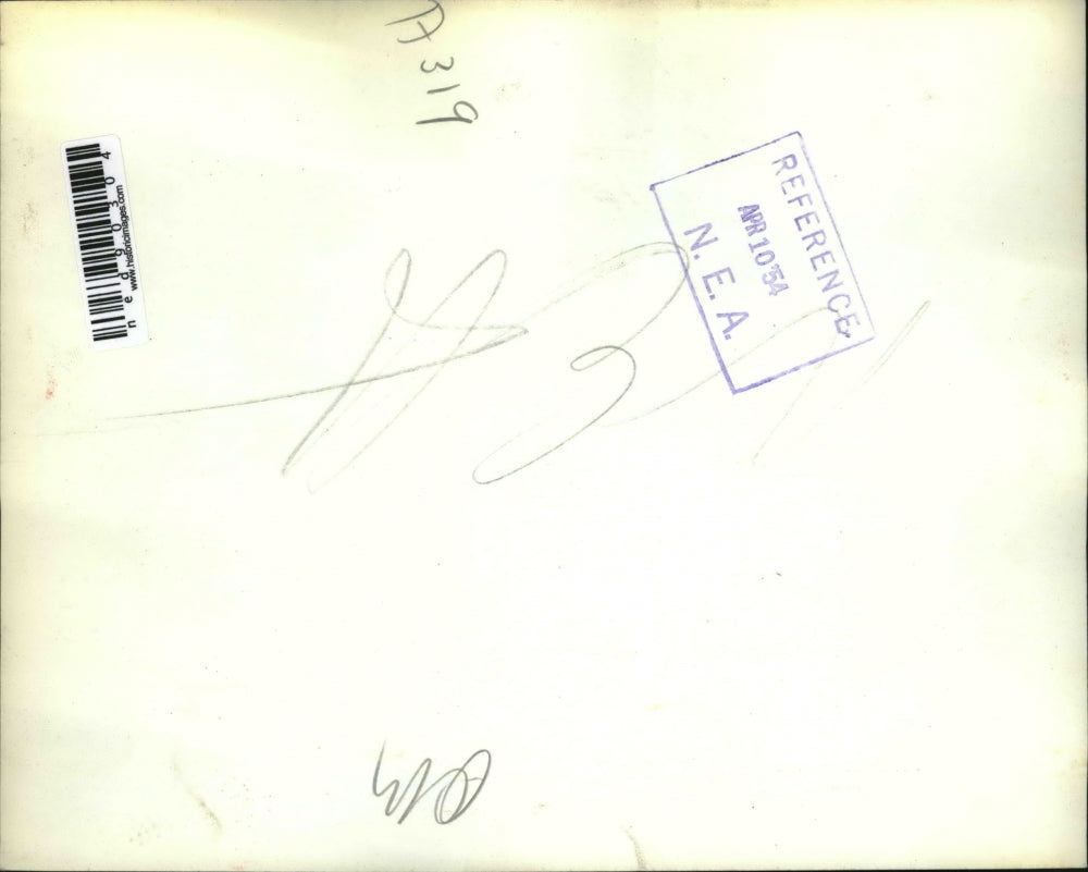 1954 Press Photo of firemen battling a fire that was caused by plane crashing