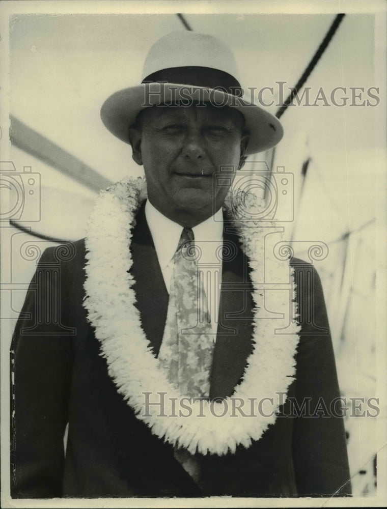 1932 Press Photo George Hess, Chief of U.S. Navy Ammunition Depot