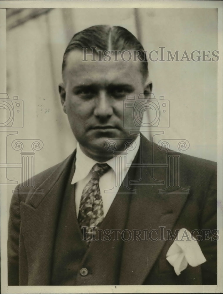 1929 Press Photo Frank McCormack, won the $1800 pool on SS Berengaria