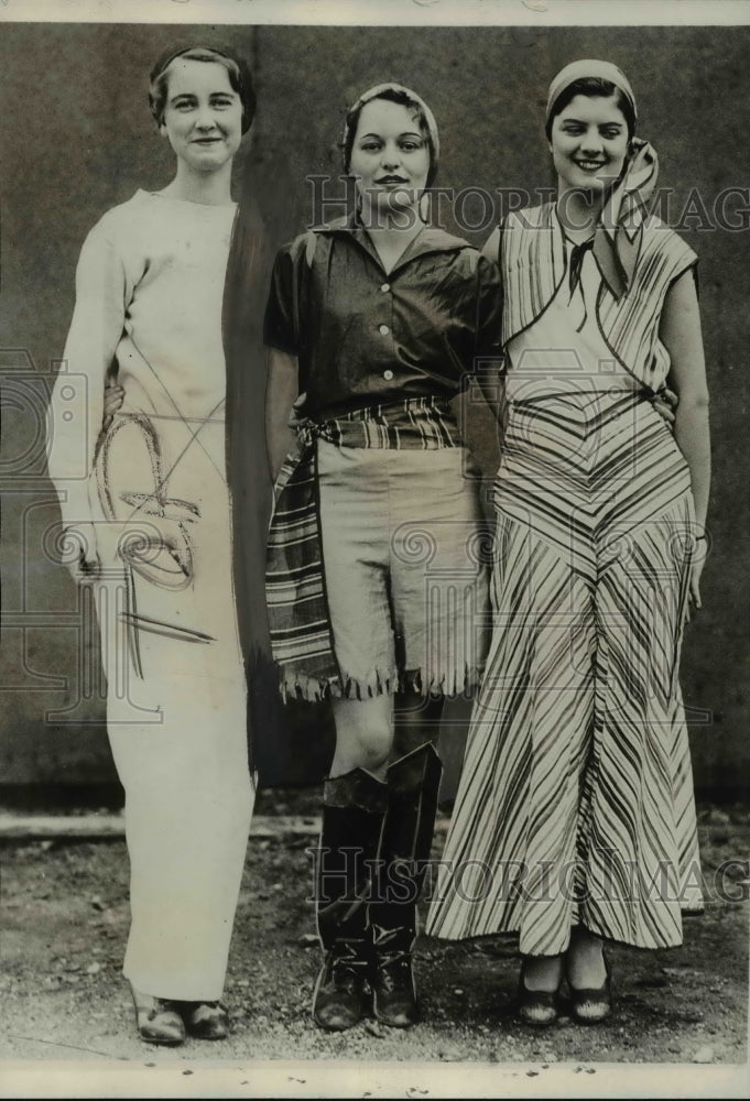 1931 Press Photo Southwestern University Co-eds