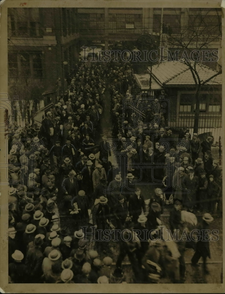 Load image into Gallery viewer, 1937 Press Photo Evacuation of the Dodge Plant in Detroit
