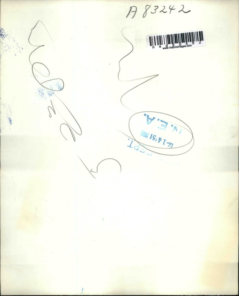 1951 Press Photo Student, allegedly struck by a teacher in Monnier School