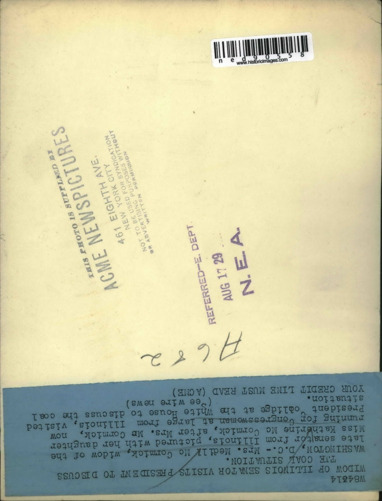 1929 Press Photo Running for Congresswoman Mrs.Medill McCormick w/ daughter