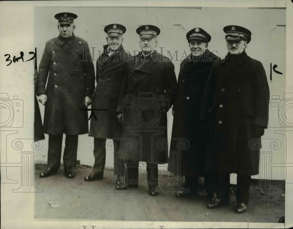 1929 Press Photo Commissioner McKenzie, Commissioner Hoggard, Colonel T. Cloud
