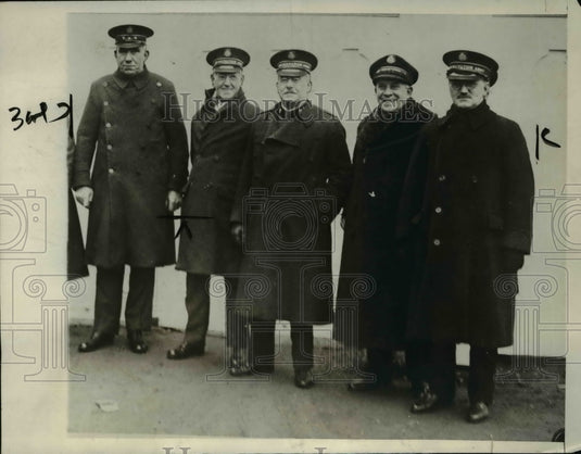 1929 Press Photo Commissioner McKenzie, Commissioner Hoggard, Colonel T. Cloud