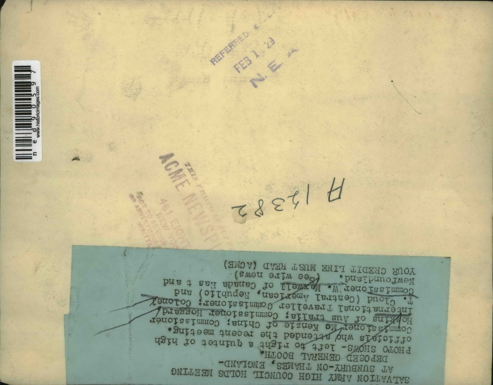 1929 Press Photo Commissioner McKenzie, Commissioner Hoggard, Colonel T. Cloud