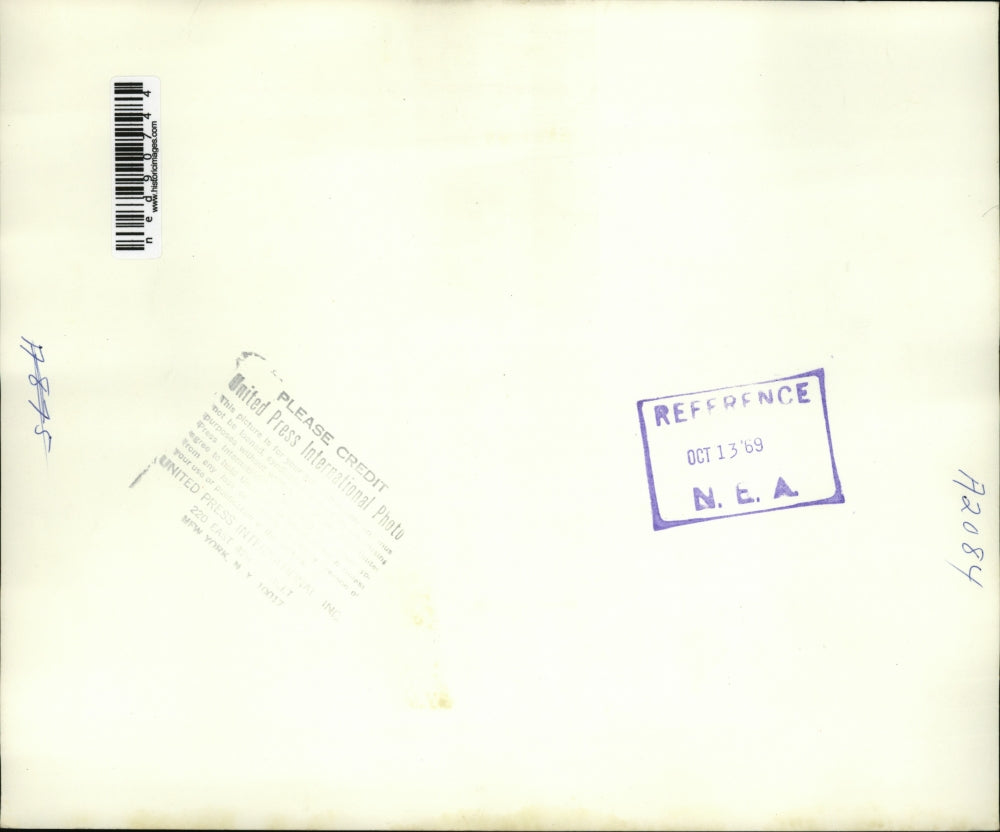 1969 Press Photo Flaming bus by cabbies in Montreal