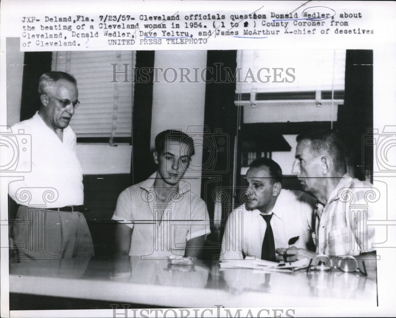 Load image into Gallery viewer, 1957 Press Photo Donald Wedler,Dave Yeltru and James McArthur - ned90822

