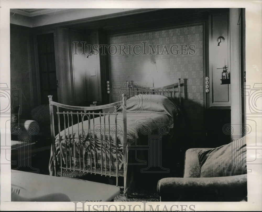 1939 Press Photo of room that King George will occupy aboard the Empress of- Historic Images