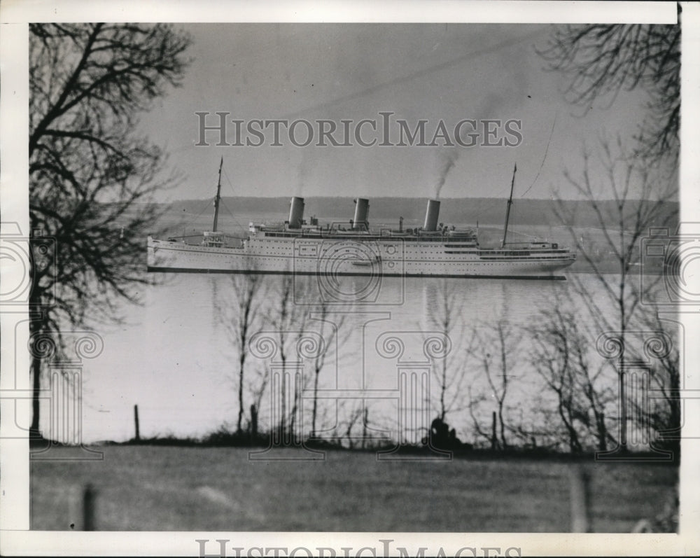 1939 Press Photo of the Empress of Australia.