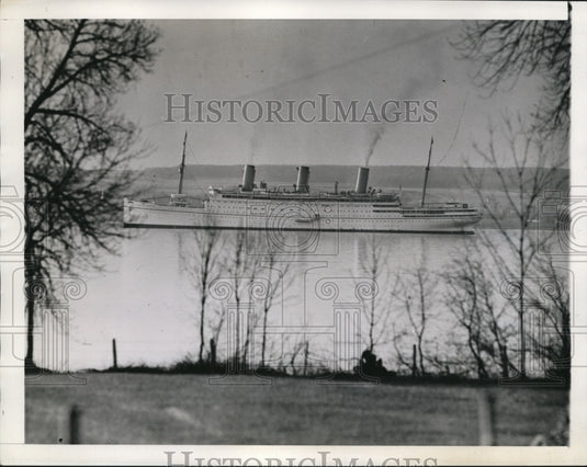 1939 Press Photo of the Empress of Australia.