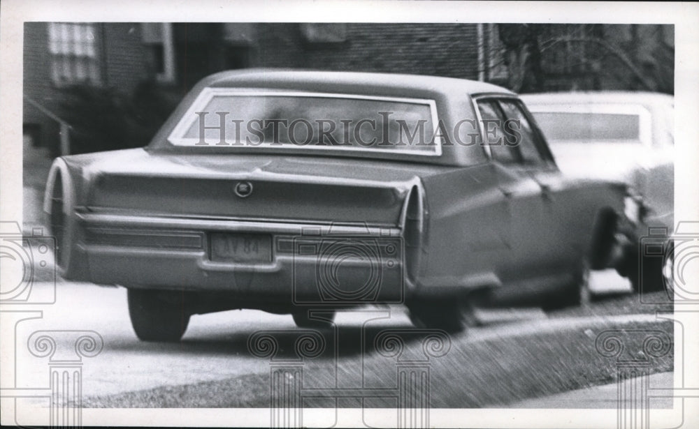 1970 Press Photo of a 1968 Cadillac listed to Mary Lonardo.