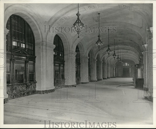 Press Photo View of a stunningly designed hallway in Lima, Peru