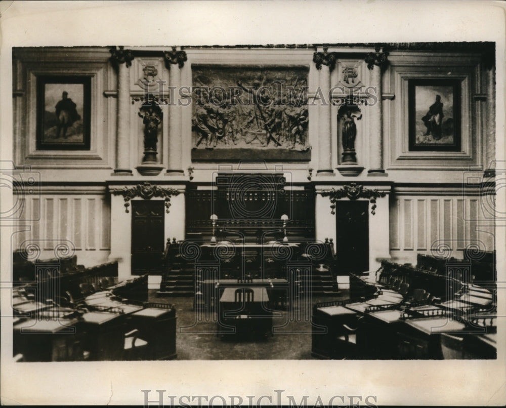 1938 Press Photo of the Chamber of House Deputies for the Pan-American