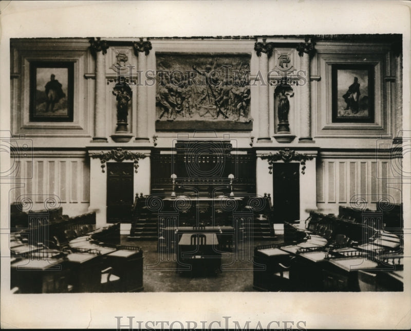 Load image into Gallery viewer, 1938 Press Photo of the Chamber of House Deputies for the Pan-American
