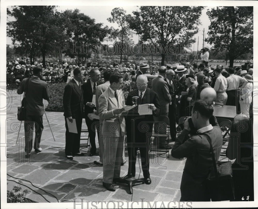 1940 Press Photo of Colonel E.A. Deeds chairman of the memorial committee- Historic Images