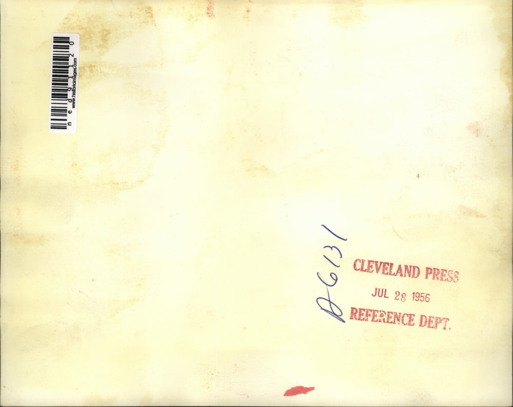 1956 Press Photo of the first ships to move through the Suez canal during the